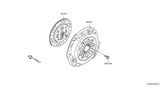 Diagram for Nissan Clutch Disc - 30100-ED80B