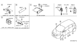 Diagram for Nissan Versa Note Air Bag Control Module - 98820-9ME5A