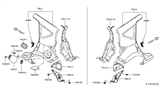 Diagram for 2018 Nissan Versa Note Fender - GHA01-3WCMB