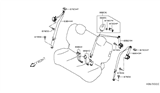 Diagram for 2014 Nissan Versa Note Seat Belt - 88845-3WC8B