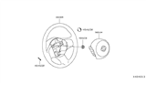 Diagram for 2014 Nissan Versa Note Steering Wheel - 48430-9MB1A