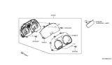 Diagram for 2014 Nissan Versa Note Speedometer - 24810-9MB0A