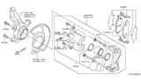 Diagram for 2014 Nissan Versa Note Brake Backing Plate - 41151-3VA0B