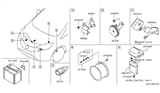 Diagram for Nissan Versa Note Air Bag Sensor - 98581-3JA0A