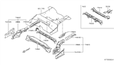 Diagram for 2019 Nissan Versa Note Rear Crossmember - G5650-3WCMA