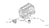 Diagram for 2014 Nissan Versa Oil Pump Gasket - 15066-3HC2A