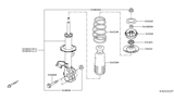 Diagram for 2019 Nissan Versa Note Coil Springs - 54010-9ME1A