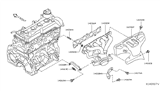Diagram for Nissan Versa Note Exhaust Heat Shield - 16590-9KZ0A