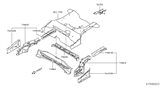 Diagram for 2018 Nissan Versa Note Rear Crossmember - G5650-9LKMA