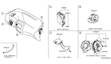 Diagram for Nissan Versa Note Clock Spring - 25554-3SH0A