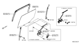 Diagram for 2019 Nissan Versa Note Window Run - 82385-9MB0A