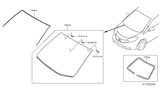 Diagram for 2017 Nissan Versa Note Windshield - 72700-3WC1A