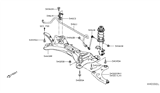 Diagram for 2014 Nissan Versa Note Control Arm - 54501-1HK0B