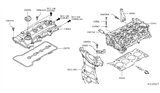 Diagram for 2014 Nissan Versa Cylinder Head Gasket - 11044-1KT0A