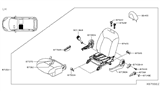 Diagram for Nissan Versa Note Seat Cover - 87370-3VL0A