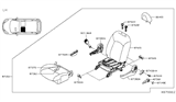 Diagram for 2015 Nissan Versa Note Seat Cover - 87370-3VL0A