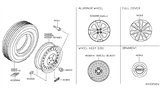 Diagram for 2018 Nissan Maxima Wheel Cover - 40342-4AF2A