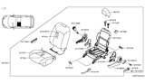 Diagram for 2015 Nissan Versa Note Armrest - 87750-9MD1B