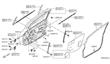 Diagram for Nissan Versa Note Weather Strip - 80831-3WC0A