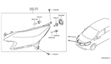 Diagram for 2019 Nissan Versa Note Headlight Cover - 26029-3WC0A