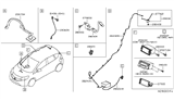 Diagram for Nissan Versa Antenna Cable - 24058-3VY0A