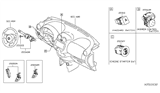 Diagram for 2018 Nissan Versa Note Dimmer Switch - 25560-1HA4A