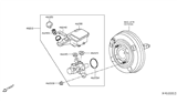 Diagram for Nissan Versa Note Brake Master Cylinder - D6010-3BA6B