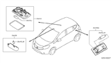 Diagram for 2014 Nissan Versa Note Dome Light - 26430-2FJ0A