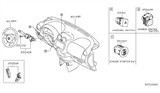 Diagram for Nissan Versa Note Cruise Control Switch - 25550-9MG0A