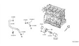 Diagram for Nissan Versa Engine Oil Cooler - 21305-1KA1B