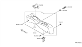 Diagram for 2014 Nissan Versa Note Center Console Base - 96910-3VY1A