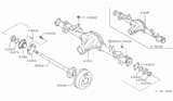 Diagram for 1990 Nissan Van Wheel Bearing - 43215-P0100