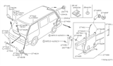 Diagram for 1990 Nissan Van Washer Reservoir - 28910-25C00