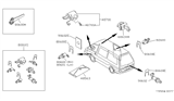 Diagram for 1988 Nissan Van Door Lock Cylinder - 80600-17C26