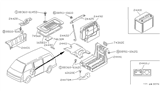 Diagram for Nissan Van Battery Tray - 24424-17C00