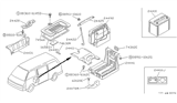 Diagram for 1987 Nissan Van Battery Tray - 24424-17C00