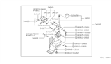 Diagram for 1990 Nissan Van Automatic Transmission Shifter - 34102-17C10