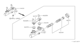 Diagram for Nissan Van Master Cylinder Repair Kit - 46011-23C26