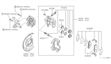 Diagram for Nissan Van Brake Caliper Repair Kit - 41120-17C25