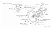 Diagram for 1987 Nissan Van Transmission Assembly - 32010-15C60