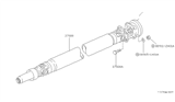 Diagram for 1990 Nissan Van Drive Shaft - 37000-22C10