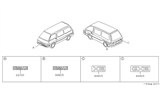 Diagram for 1990 Nissan Van Emblem - 90896-18C10