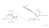 Diagram for 1990 Nissan Van Windshield Wiper - 28890-13C00