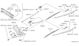 Diagram for Nissan Maxima Windshield Wiper - 28895-79905