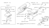 Diagram for 1988 Nissan Van Car Speakers - 28155-13C00