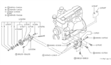 Diagram for 1987 Nissan Van A/C Idler Pulley - 11925-17C00