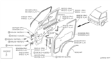 Diagram for 1992 Nissan Van Window Run - 80337-G5100