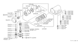 Diagram for 1988 Nissan 200SX Transfer Case Output Shaft Snap Ring - 31538-X0100