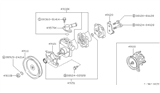 Diagram for 1988 Nissan Van Power Steering Pump - 49110-22C00