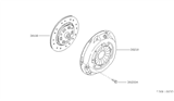 Diagram for 1988 Nissan Van Clutch Disc - 30100-28F00